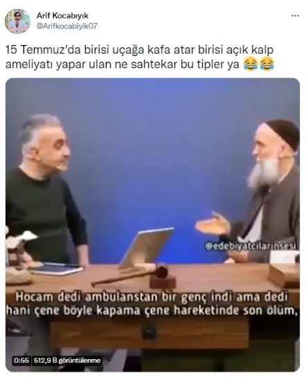 Sokak provokatörü Arif Kocabıyık'ın “sahtekâr” dediği kişi cerrah çıktı!